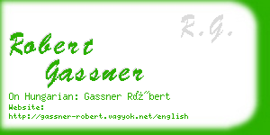 robert gassner business card